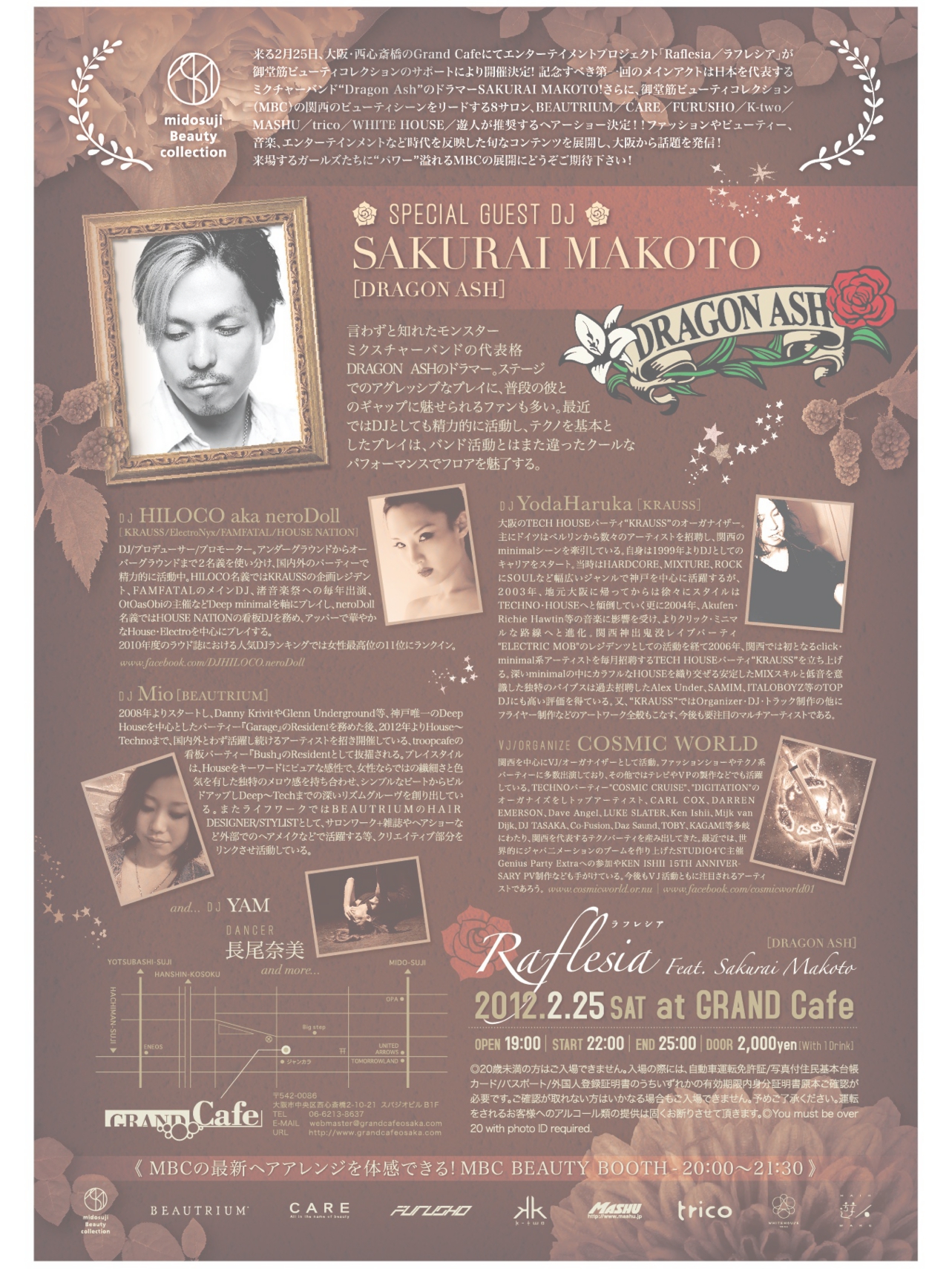 Raflesia feat. 桜井誠（DRAGON ASH）＠ GRAND Cafe